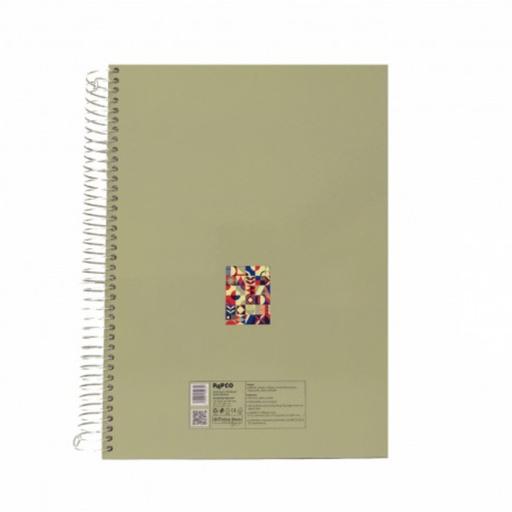 دفتر سیمی 160 برگ پاپکو جلد سخت مدل 617703