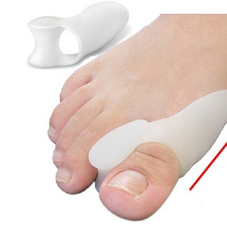 پد  لانگشتی  سیلیکونی  رفع هالوکس والگوس حاوی یک جفت پد فری سایز 