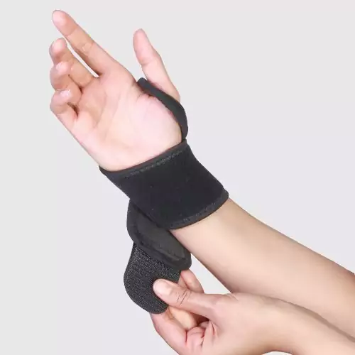 مچ بند ورزشی  نئوپرن  تک سایز  رنک مشکی  ( elbow support)