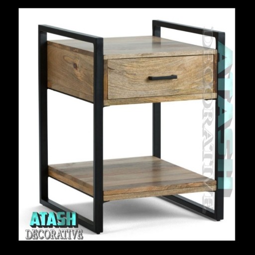 میز پای تختی و مبل ساخته شده با بهترین کیفیت با چوب MDF