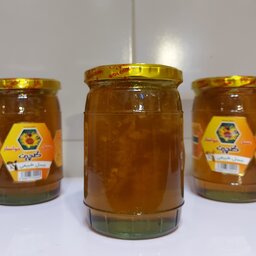 عسل با موم گون انگبین مخصوص محصول گلچین خوانسار 750 گرمی دارای سیب سلامت 