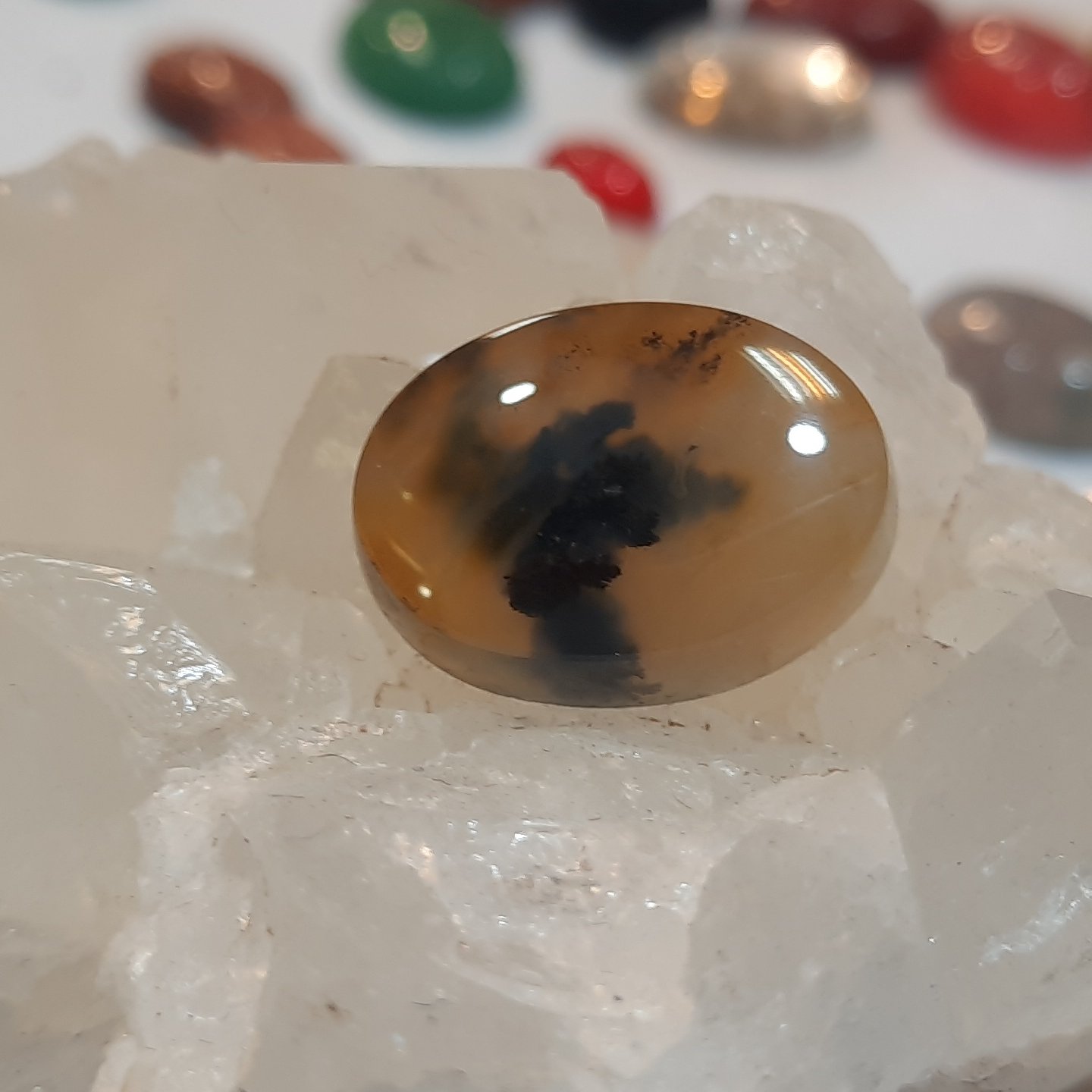 نگین عقیق خراسان تراش دست کدn286