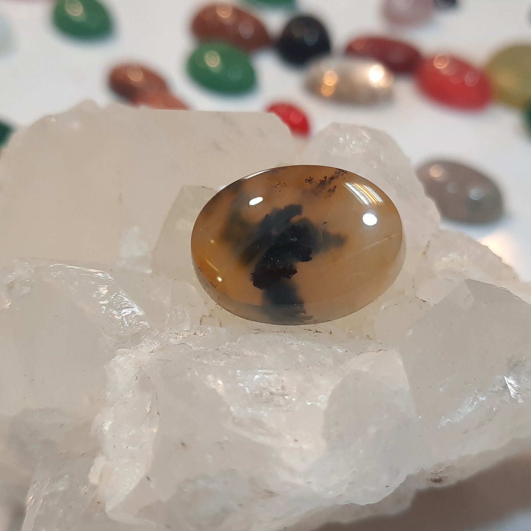 نگین عقیق خراسان تراش دست کدn286