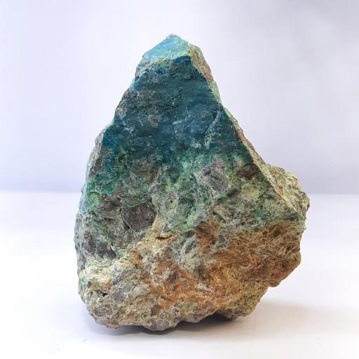 راف کلکسیونی و دکوری سنگ آزوریت، مالاکیت k171 صد در صد طبیعی و معدنی استخراج شده از معادن ایران، دارای تغییر رنگ تدریجی