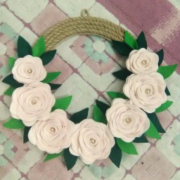 آویز در کنفی یا مکرومه قطر 40