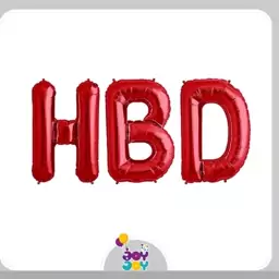 بادکنک فویلی اچ بی دی قرمز - فویلی HBD قرمز - hbd 