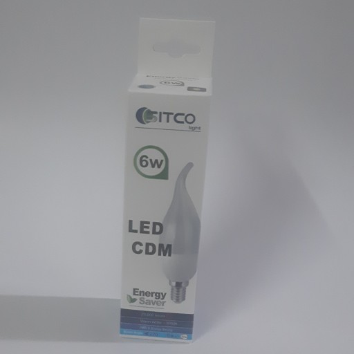 لامپ 6وات شمعی سیتکو (مهتابی ) پایه E14
ولتاژ220 ولت
رده انرژی A+
شار نوری470LM
عمر لامپ 20000ساعت
