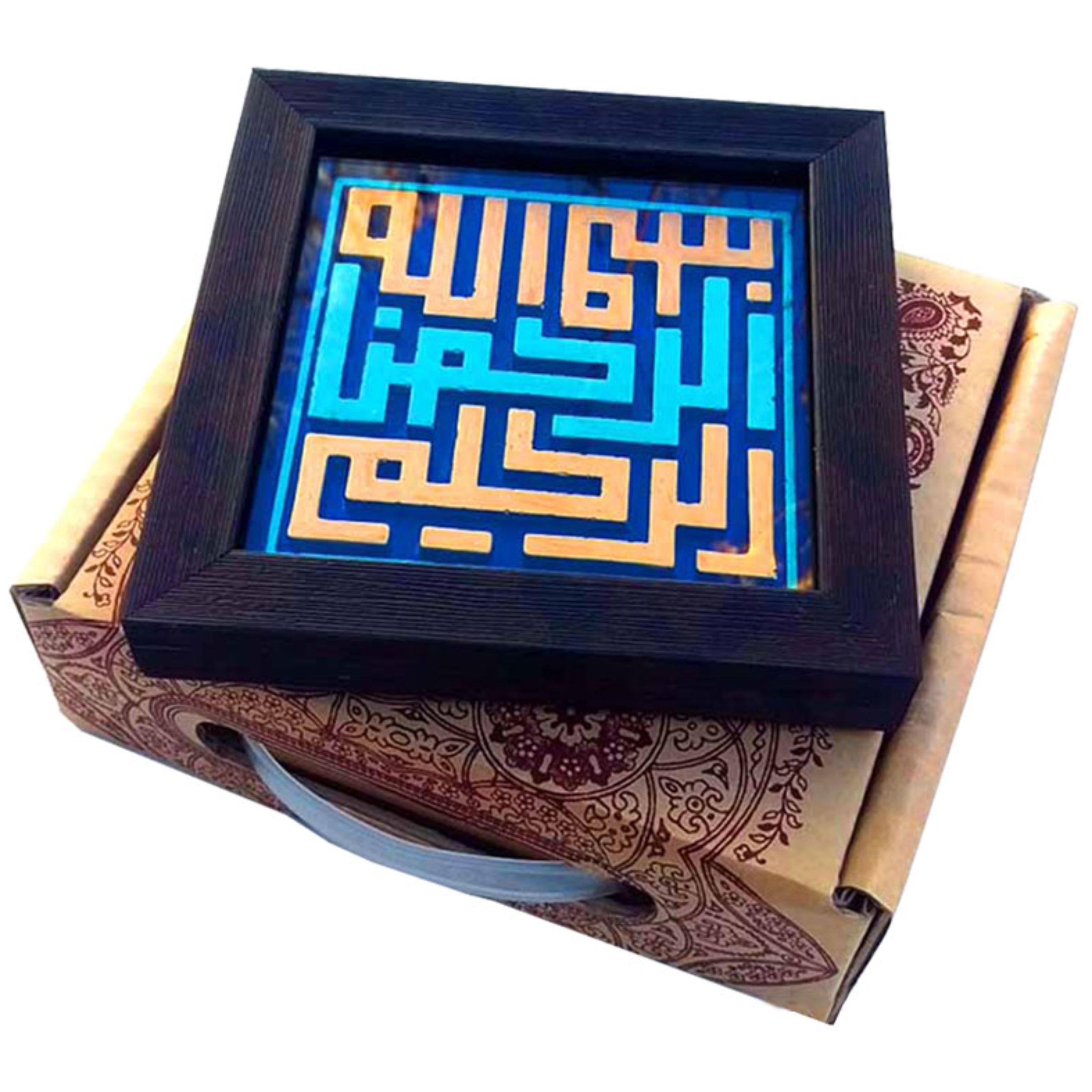 کتیبه نقش برجسته لوح هنر طرح بسم الله الرّحمن الرّحیم کد 102