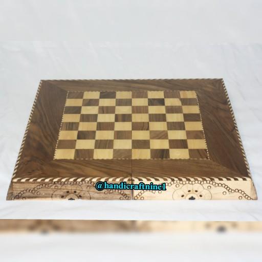 صفحه شطرنج کنده کاری تخته گردو ریشه
