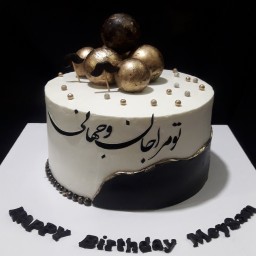 کیک تولد فوندانتی با تم مردانه