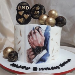 کیک تولد فوندانتی مردانه