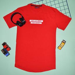 تی شرت مردانه طرح انگیزشی  سایز مدیوم رنگ قرمز 