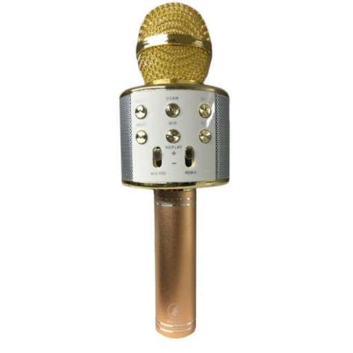 میکروفون اسپیکر بلوتوثی اصلی باتری بزرگ طلایی رنگ
