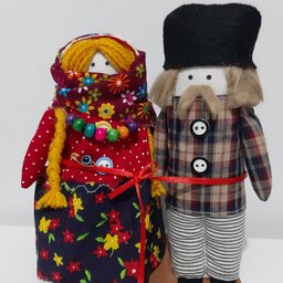 عروسک سنتی زن و مرد ترکمن
