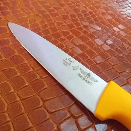 چاقو زنجان کوچک چاقو حیدری چاقوی آشپزخانه دم دستی 22 سانت استیل فولاد ضدزنگ
