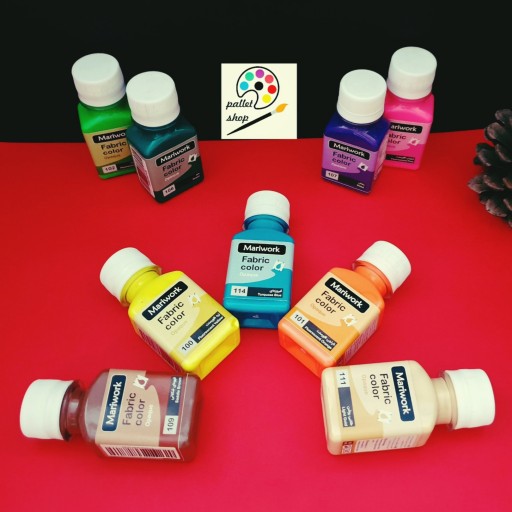 رنگ پارچه Mariwork
حجم 60 میل
ثبات صددرصدی بر روی انواع پارچه
خلوص رنگ و شید رنگ بالا