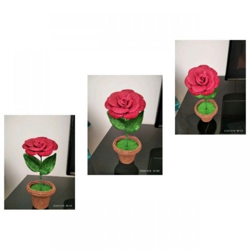 گلدان گل فومی