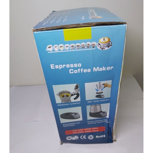قهوه جوش برقی مدل mk6 ظرفیت 6 کاپ