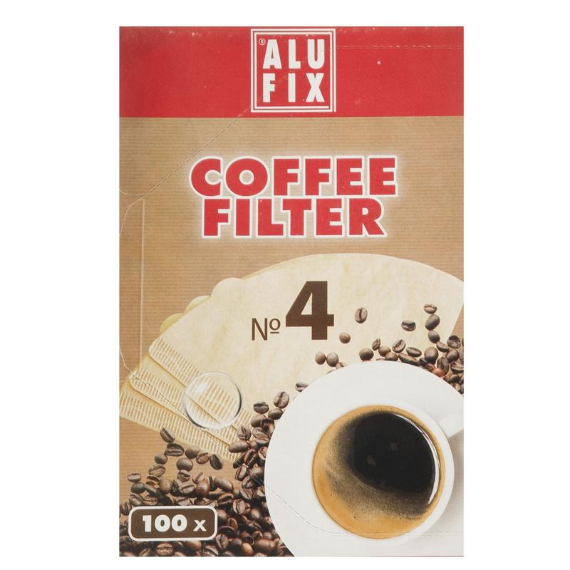 فیلتر کاغذی قهوه آلوفیکس بسته 100 عددی شماره4 آوای تهران