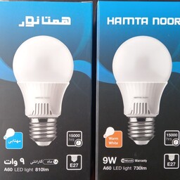 لامپ کم مصرف ال ای دی 9وات ایرانی با گارانتی 1سال تعویض