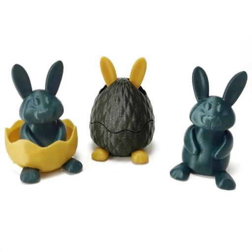 خرگوش و تخم مرغ تزئینی - اسباب بازی - سفره هفت سین - عید نوروز - سال نو - سال خرگوش - پرینت سه بعدی 