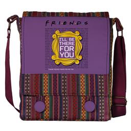 کیف دوشی چی چاپ طرح سریال دوستان با پارچه سنتی کد فرندز Friends