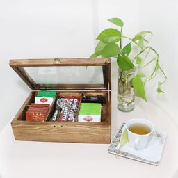 جعبه چایی کیسه ای چوبی