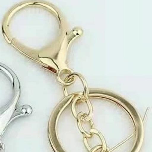 پک 10عددی حلقه جاکلیدی قفل دار طلایی نقره ای برنزی