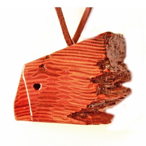 گردنبند دخترانه دست ساز پین کد مدل ماهی برش های طبیعت