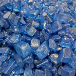 شن شیشه ای تزئینی آکواریوم لحظه رنگ آبی یاقوتی مدل BS بسته 350 گرمی