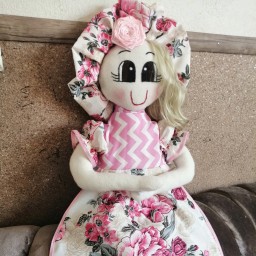 عروسک دستمال رولی