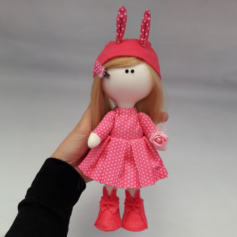 عروسک روسی خرگوشی گلبهی