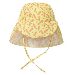 کلاه تابستانی بچگانه برند آلمانی lupilu سایز 0تا2 ماه زرد کلاه لوپیلو 