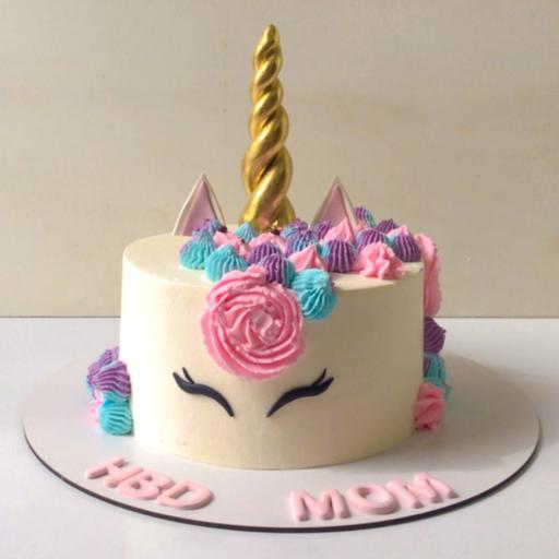 کیک تولد دخترانه یونیکورن