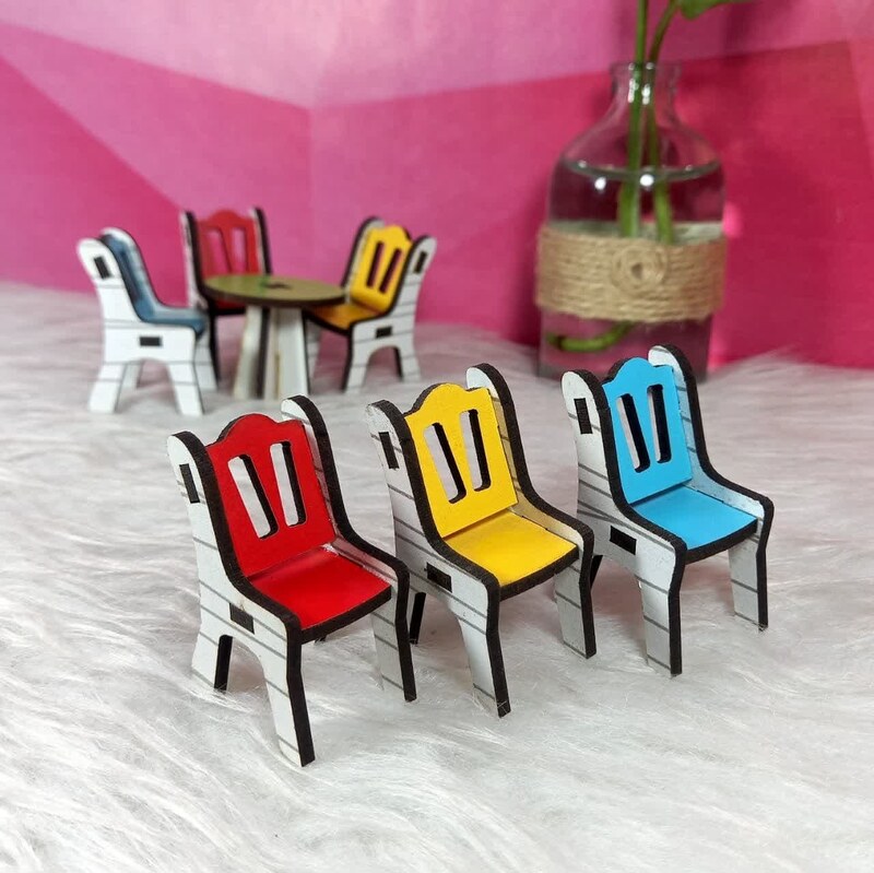 ماکت صندلی کوچک کد5-ماکت صندلی چوبی-ماکت صندلی-ماکت چوبی-ماکت معماری-ماکت گلدونه