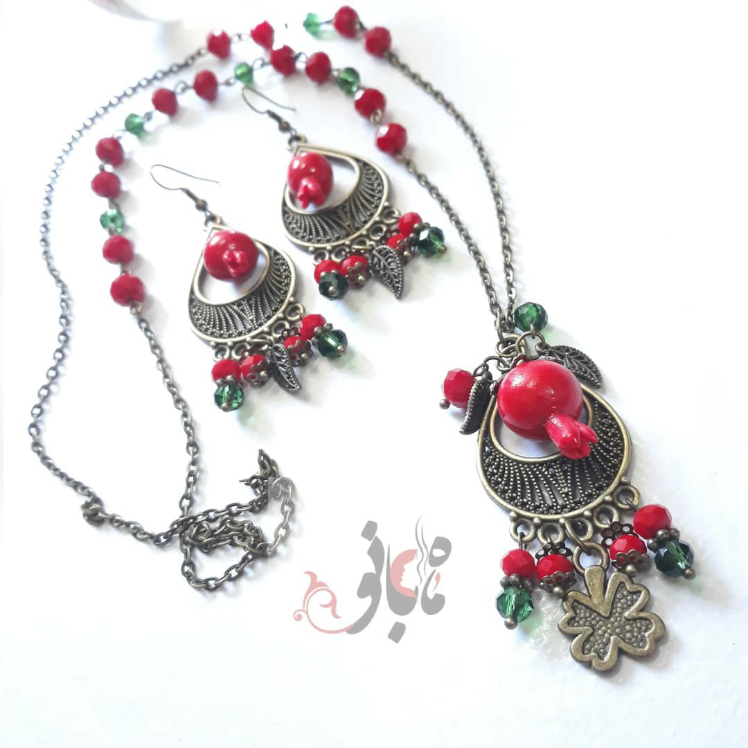 نیم ست یلدایی اناری