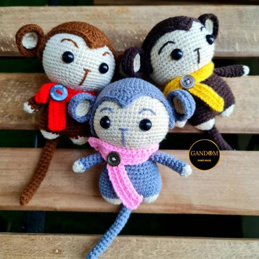 عروسک میمون آویز کیف و کوله پشتی