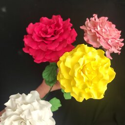 گل مصنوعی رز  سایز بزرگ در رنگبندی متنوع