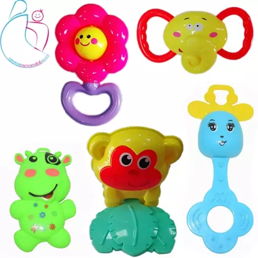 جغجغه مدل Baby Teethers مجموعه 5 عددی