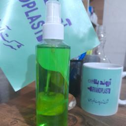 بطری پلاستیکی 250میل استوانه دهانه24 شفاف بادرب اسپری 24(100تایی)