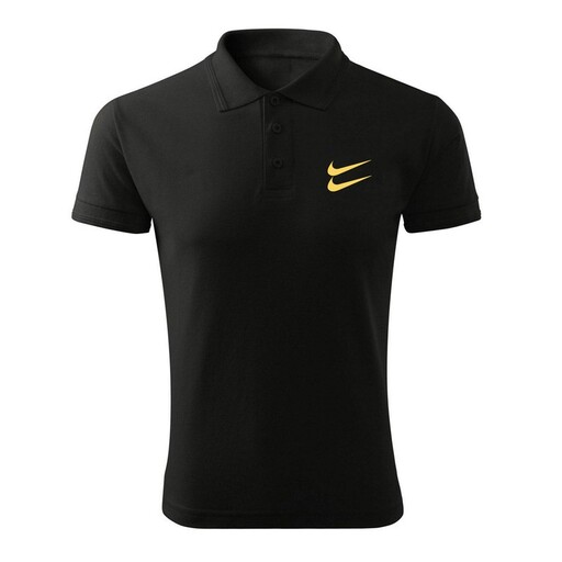 پولوشرت مشکی مردانه طرح nike مدلr4098