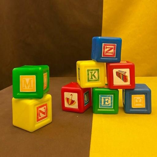 مکعب های آموزش حروف و اعداد انگلیسی