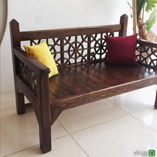 تخت سنتی چوبی طرح نگینی 120در60 تحویل در باربری مقصد 