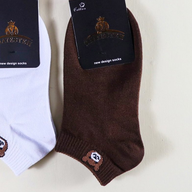 جوراب مچی تدی قهوه ایی رنگ نخ پنبه اورجینال درجه یک