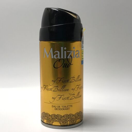 اسپری بدن مردانه مالزیا مدل عود بیلیون Malizia Uomo Oud Billion حجم 150 میل