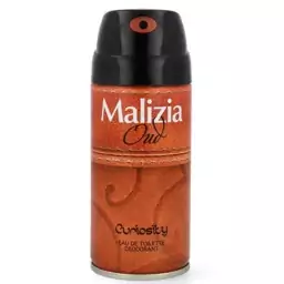 اسپری بدن مردانه مالزیا مدل اکیوریاسیتی Malizia Uomo Curiousity حجم 150 میل