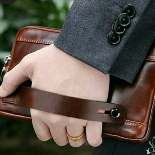 کیف مدارک دستی مردانه با چرم طبیعی