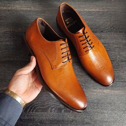 کفش مردانه مجلسی تمام چرم طبیعی مدل پوست ماری دامون در رنگبندی مشکی قهوه ای عسلی و سایزبندی 40تا44