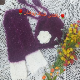 کلاه شالگردن نوزادی  گلدارشیک