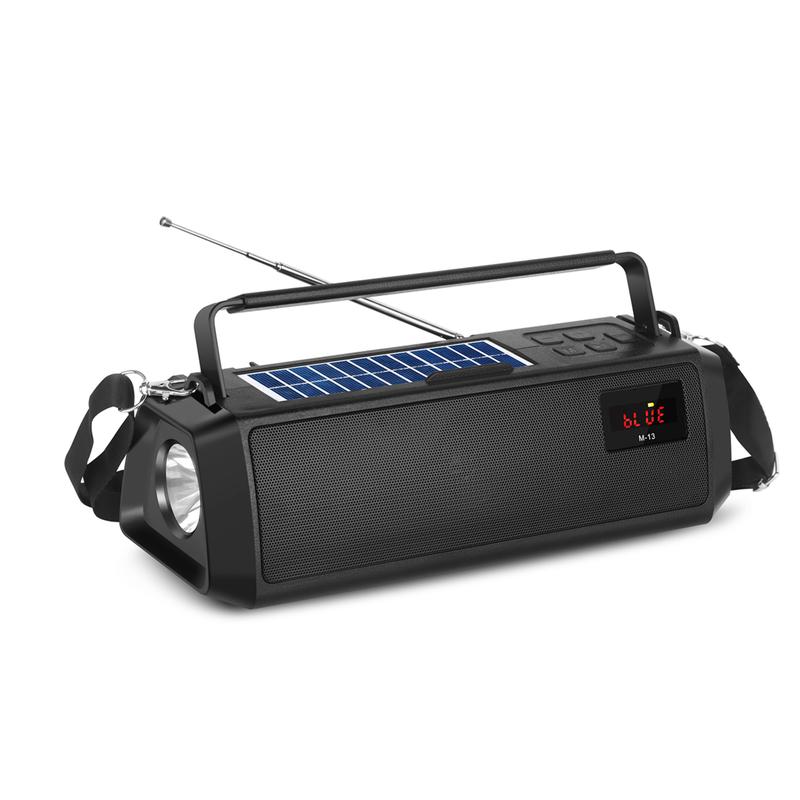 اسپیکر بلوتوث قابل حمل خورشیدی مدل IMPAX M13